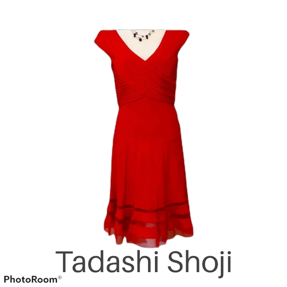 Tadashi Shoji Dresses & Skirts - SALE! Tadashi Shoji Red Dress Size Small